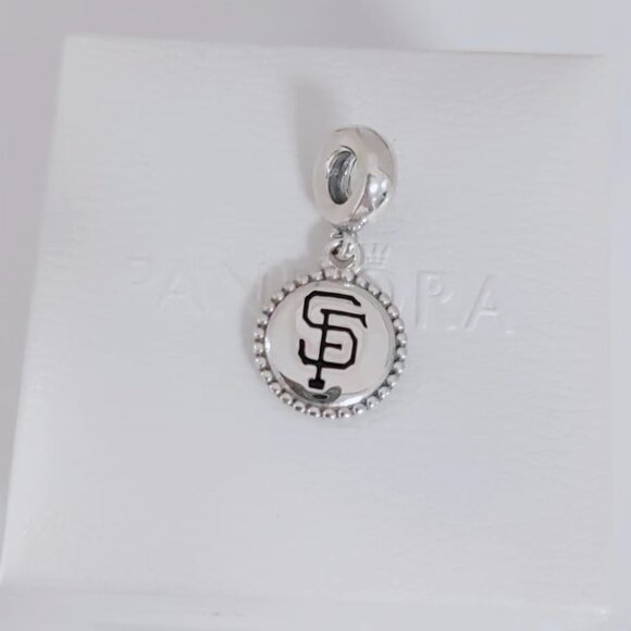 Pandora San Diego Padres MLB Logo Exclusive Dangle Charm with box - Picture 6 of 8